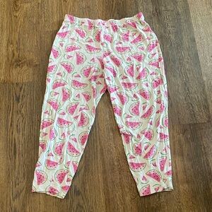 Secret Treasures Pink and Green Watermelon Lounge Pants